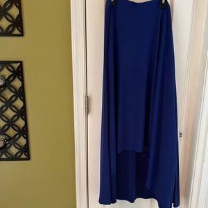 Chicos Royal blue high low skirt